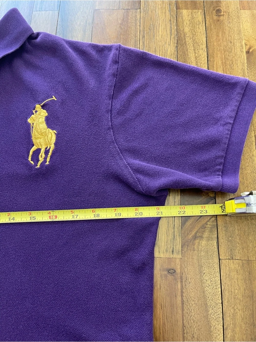 Vintage Purple Polo Ralph Lauren Big Pony Horse & Rider Jockey Embroidered
